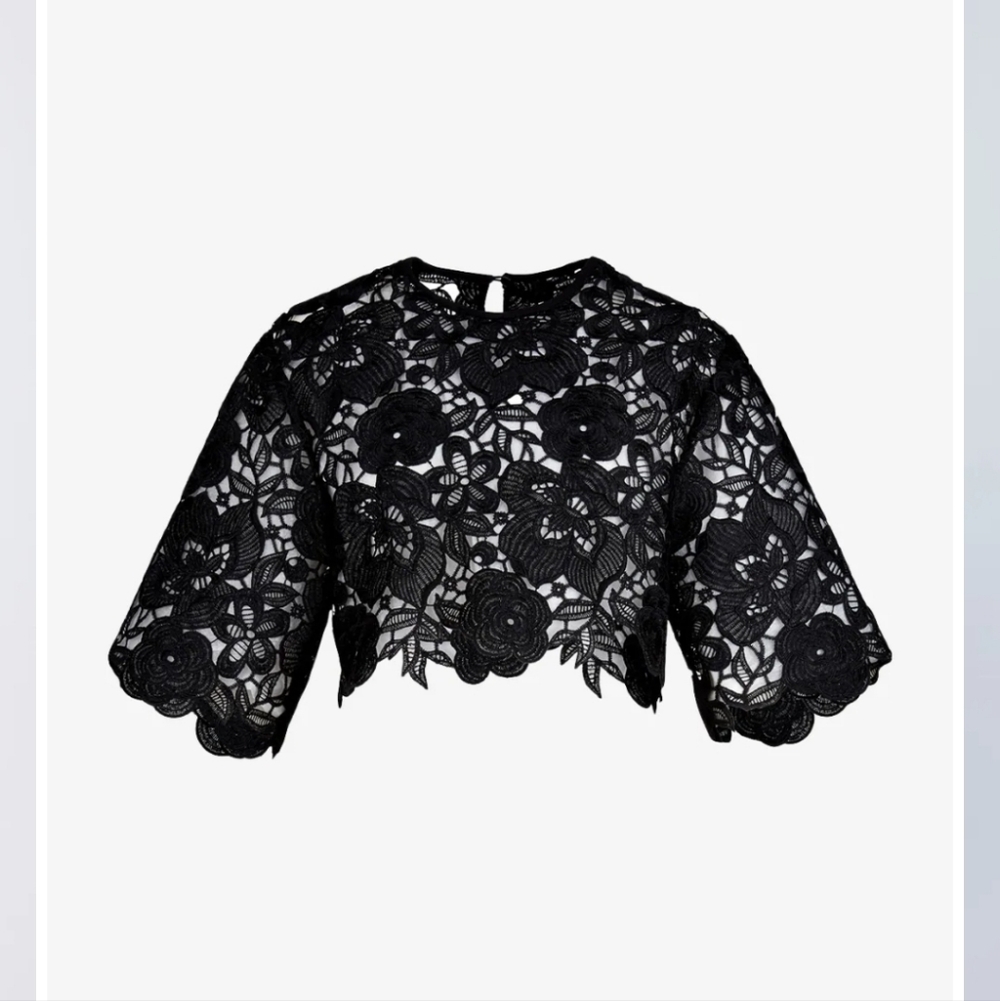 Smythe Black Lace T-Shirt